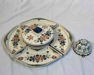 Delft Polychrome Elesva Lazy Susan Set