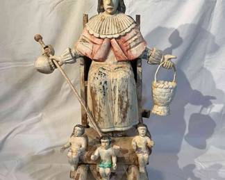 Guatemalan Wooden Saint Statue