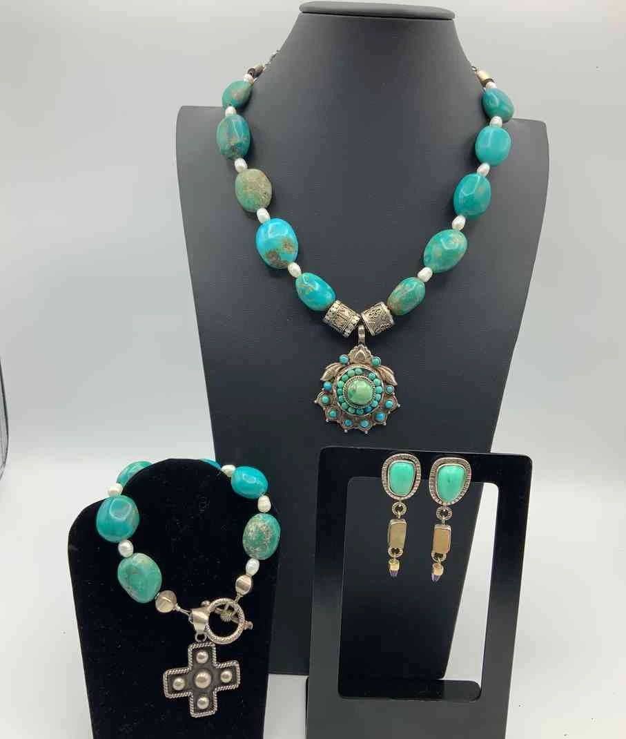 Sterling And Turquoise Set