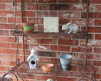 Baker's rack style garden shelves