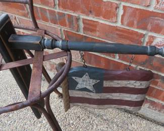 This item has been moved inside.  We have the complete set of K & K Interiors seasonal hanging folk art signs.