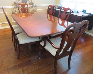 Dining table and chairs