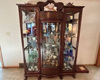 Victorian Curio Lighted Cabinet