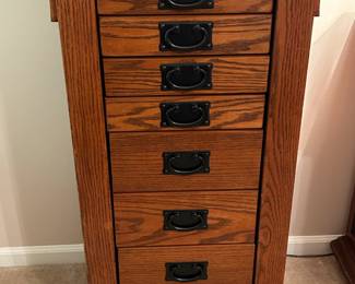 Mission Style Jewelry Cabinet