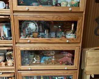 Four Tier Oak Barrister Bookcase (2 available)