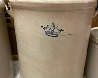 Blue Crown 8 Gallon Crock