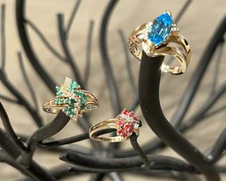 Gold and Gemstone Rings