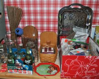 Art supplies, hundreds of greeting cards, brushes, buttons, calligraphy supplies, colored pencils, fabric, Gingher scissors, lace and trims, multi-drawer cases and cabinets, needlepoint kits, notions, paints oil and acrylic, pastels, pattern books, plasterware, ribbon, Scrapbook Companion case, scrapbook supply drawer cabinets, scrapbooking materials (tons!), note pads (lots and lots), notebooks, paper supplies, pens/pencils, stationery and stationery supplies, envelopes, folders, tons of office supplies.