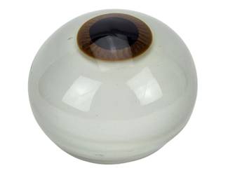 Brown Eyeball Sculpture Pop Art