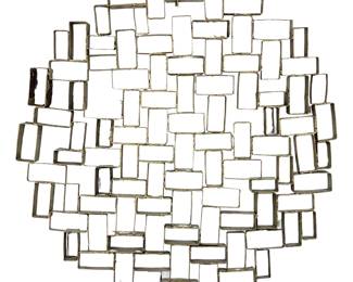 Brutalist Metal Wall Sculpture