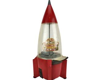 Vintage Carlton 1 Cent Rocket Gumball Machine