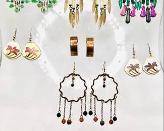 Southwestern Earrings, Cloisonne Jewelry - Ships Nationwide