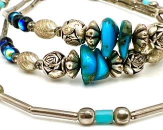 Turquoise & Silver-tone Jewelry