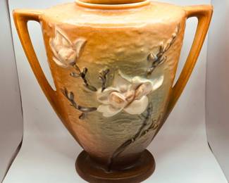 Signed Roseville Art Pottery Magnolia Vase