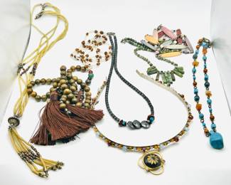 Semi-Precious Gemstone Jewelry including Tiara & Necklaces