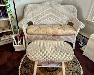 5-Piece White Wicker Furniture Set in Southbridge, MA