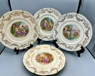 (4) Gold Medal St. Louis Owen Minerv Plates in Southbridge, MA