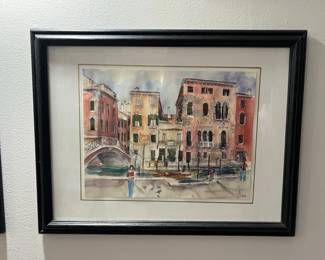 MPS006- Original Watercolor Painting From Venice