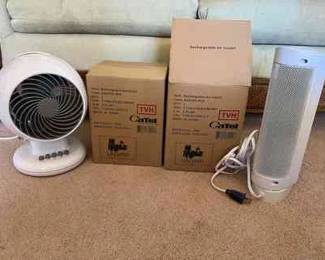 MPS057- (2)Mini Fans & (2) Rechargeable Air Coolers