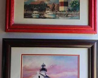 MPS062 - Framed Lighthouse Prints (2)
