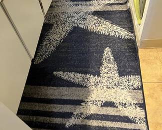 MPS088 Blue Starfish Area Rug 