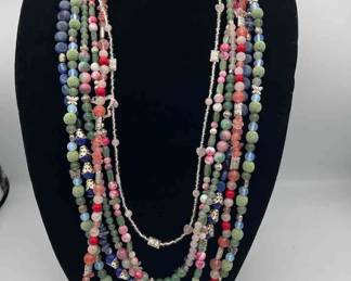 MPS100-4ea Fine Beaded Necklaces