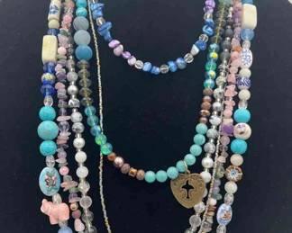 MPS104-6ea Beautiful Beaded Necklaces