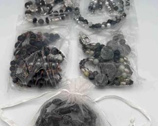 MPS109-5 Sets Of Matching Beaded Necklaces & Earrings 