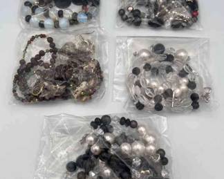 MPS110-Spectacular Sets Of Matching Beaded Necklaces & Earrings