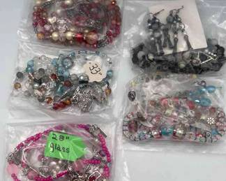 MPS122-5 Magnificent Sets Of Matching Beaded Necklaces And Earrings 