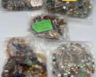 MPS123-5ea Beautiful Sets Of Beaded Necklaces And Earrings 