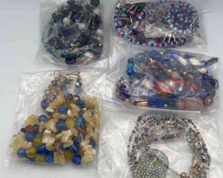 MPS130-Fantastic 5 Matching Necklaces And Earrings 