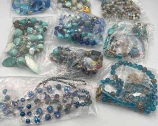 MPS145-10 Matching Sets Of Beaded Necklaces And Earrings 