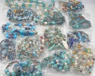 MPS147-Fabulous Mystery Lot Of 12ea Beaded Necklaces