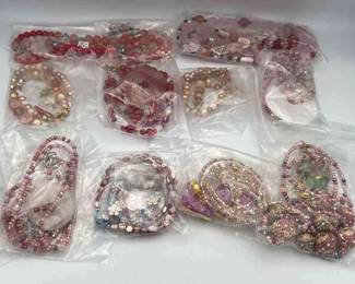 MPS148-Mystery Beaded Necklace And Earrings Lot