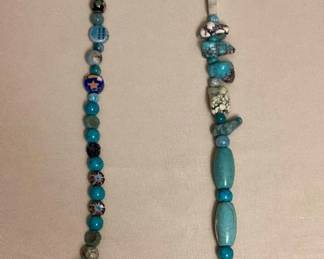 MPS200 Natural Stone Beaded Long Necklace New