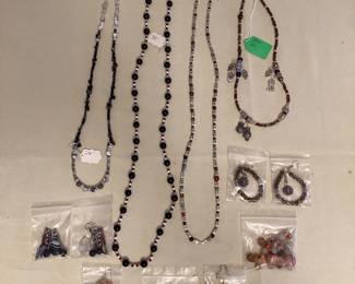 MPS213 Four Handcrafted Necklaces & Six Pairs Of Earrings New