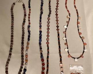 MPS224 Handcrafted Natural Stone Beaded Necklaces & Earrings New