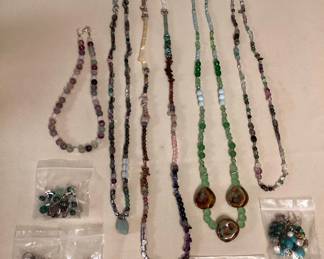 MPS241 Handcrafted Beaded Necklaces & Earrings New