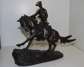 Remington reproduction "The Cowboy" statue, (small) #7377.