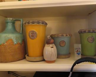 Ceramic pots.