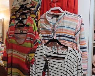 Like new L, XL, XXL ladies clothing some with tags.