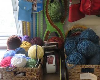 Yarn and knitting sets.