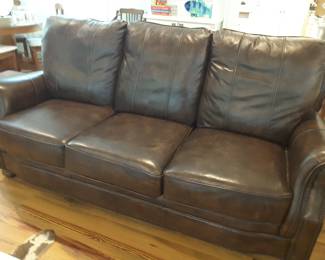 Leather sofa by Craftsman Furn. excellent condition