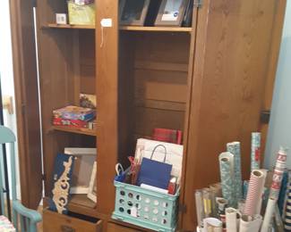 Antique oak wardrobe