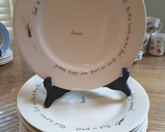 These dinner plates were designed by the homeowner
