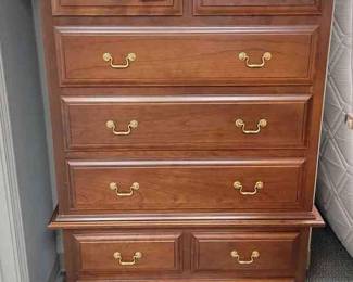 Dresser Two Section Five Drawers On Top And Three On Bottom 