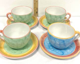 Design Collection Villeroy Boch Group  Four Coffee Mugs With Four Plates 