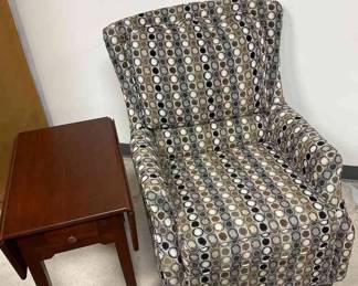 Leisters Furniture Cherry End Table And Lancer Furniture Arm Chair Both Are Like New