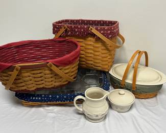 Longaberger Pottery Baskets